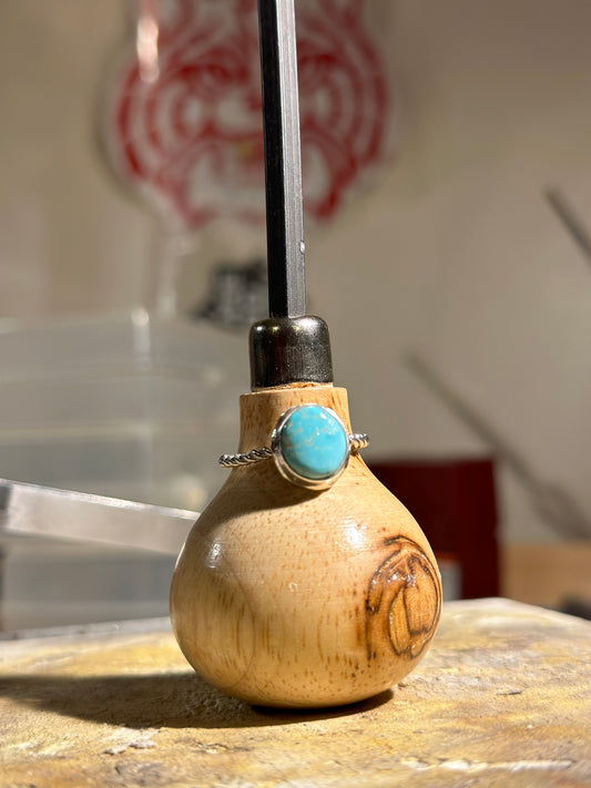 Mini turquoise ring