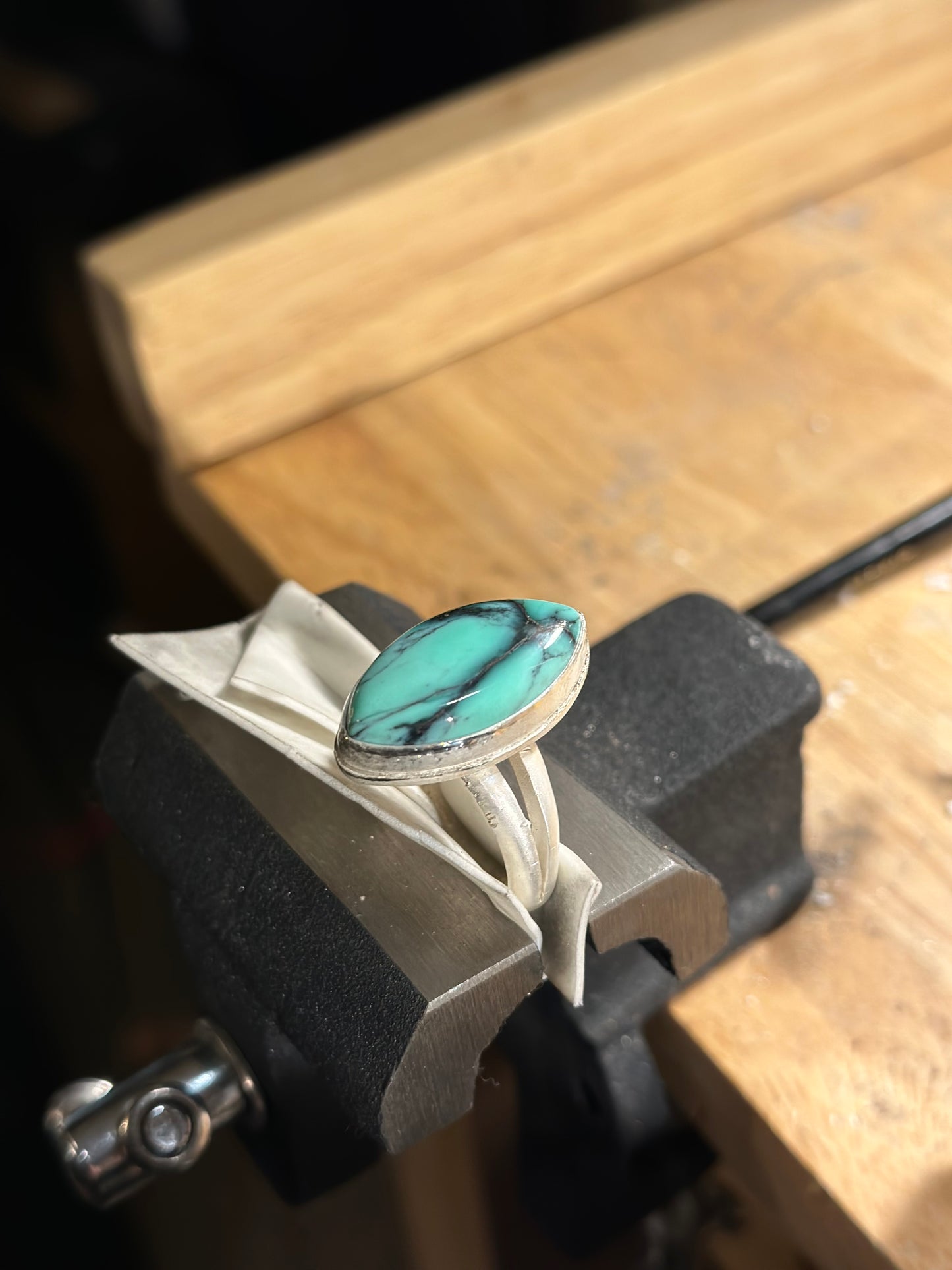 Angel Wing Variscite Ring