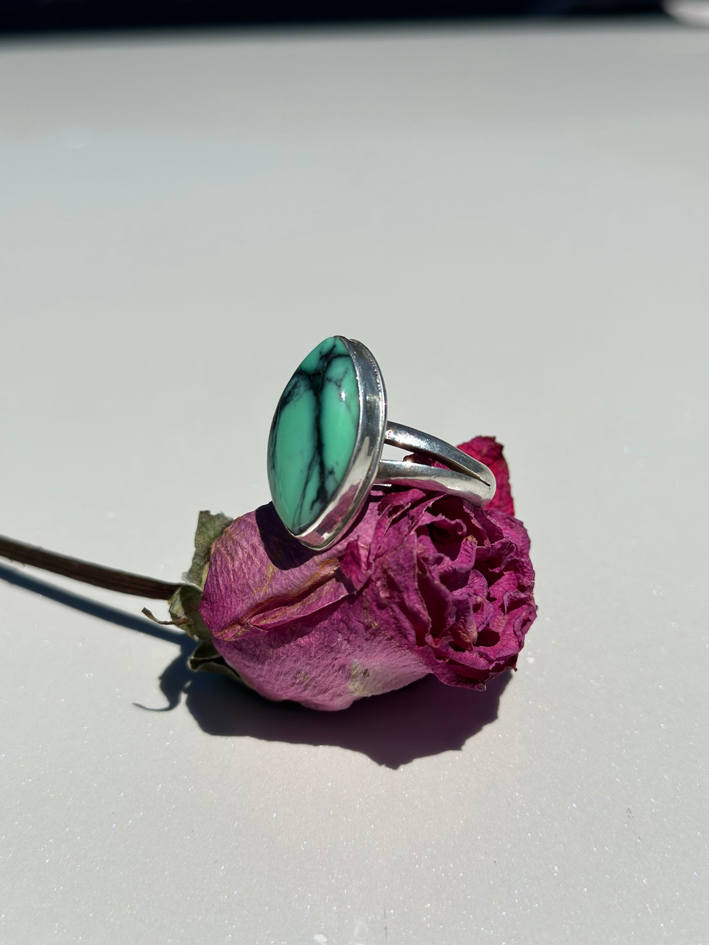 Angel Wing Variscite Ring